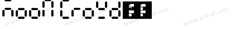 MOON CROWD字体r字体转换
